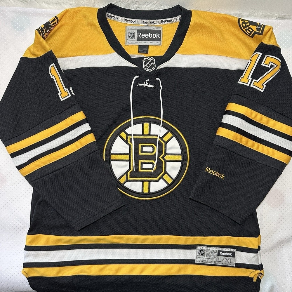 Reebok BOSTON BRUINS Milan Lucic #17 JERSEY NHL Hockey Team Youth L/XL